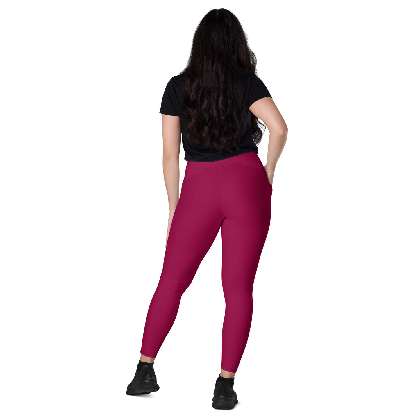 Raspberry Tight Leggings with pockets