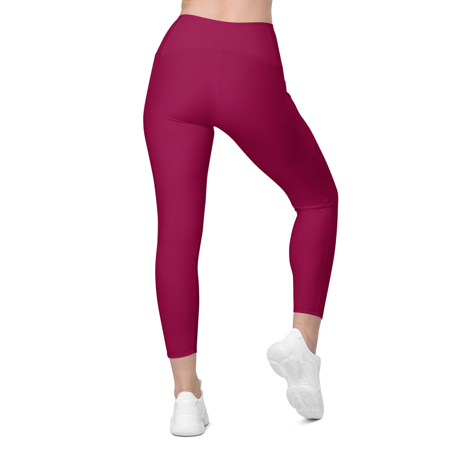 Raspberry Tight Leggings with pockets