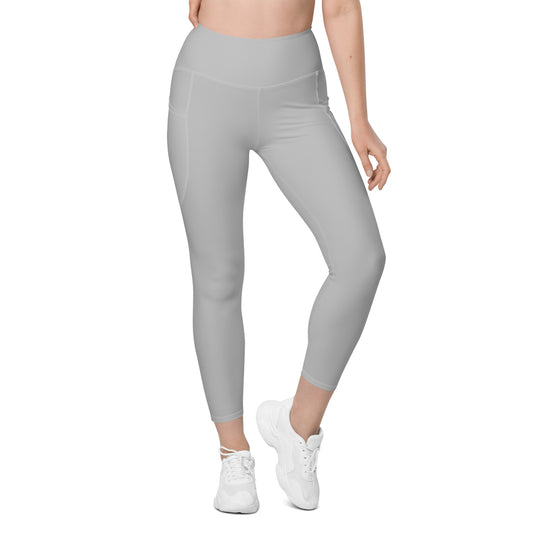 Heather Grey Tight Leggings with Pockets