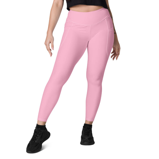 Light Pink High-Rise Leggings with pockets