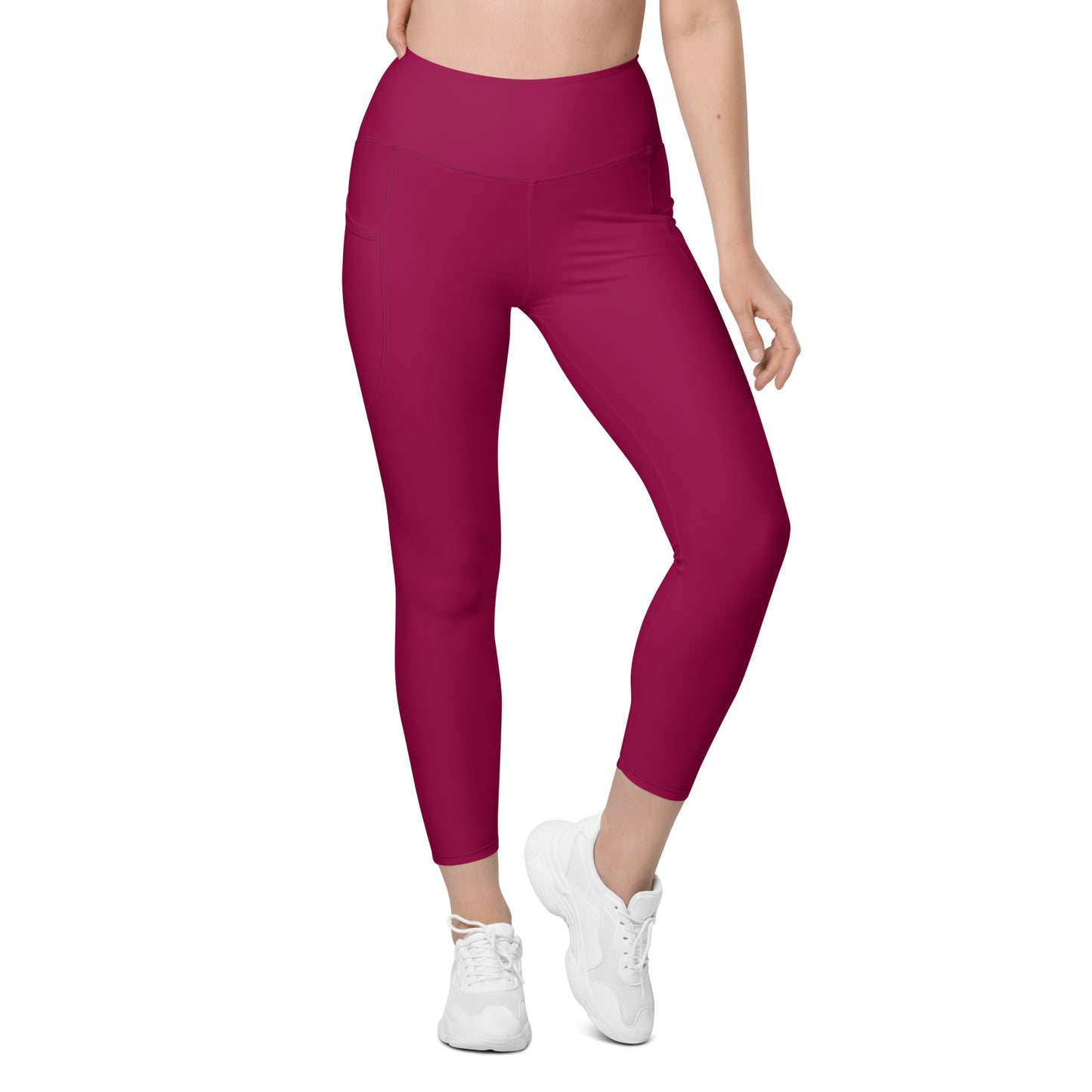 Raspberry Tight Leggings with pockets