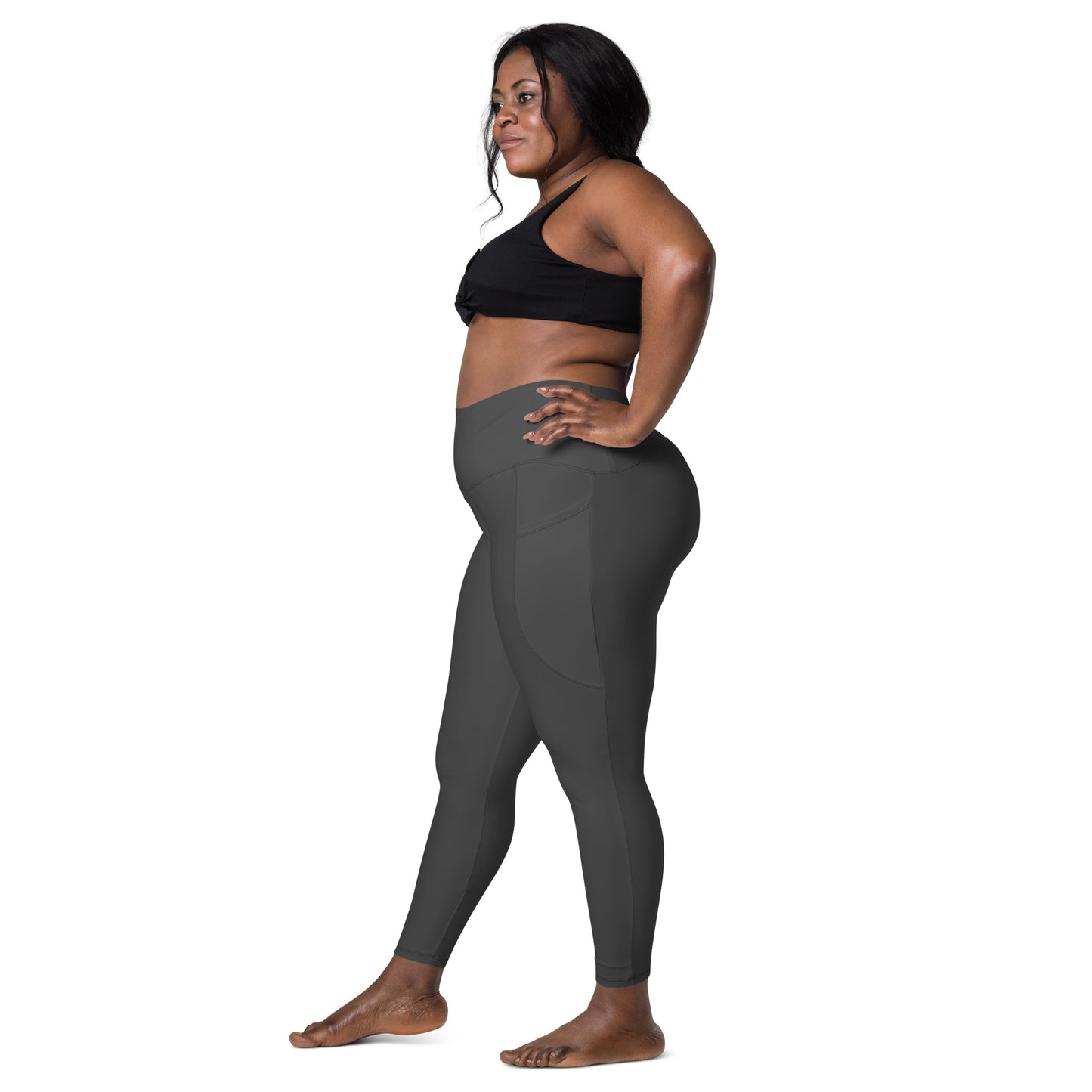 Charcoal Tight Leggings with Pockets