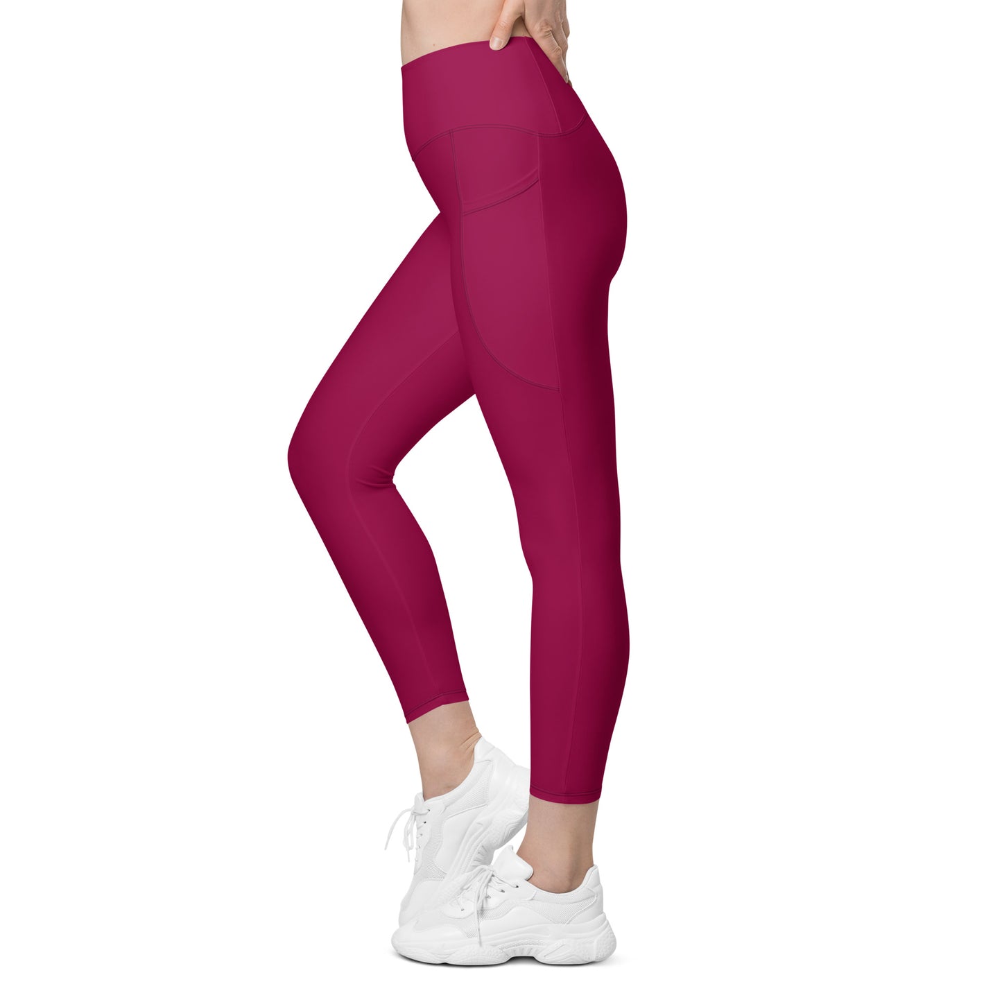 Raspberry Tight Leggings with pockets