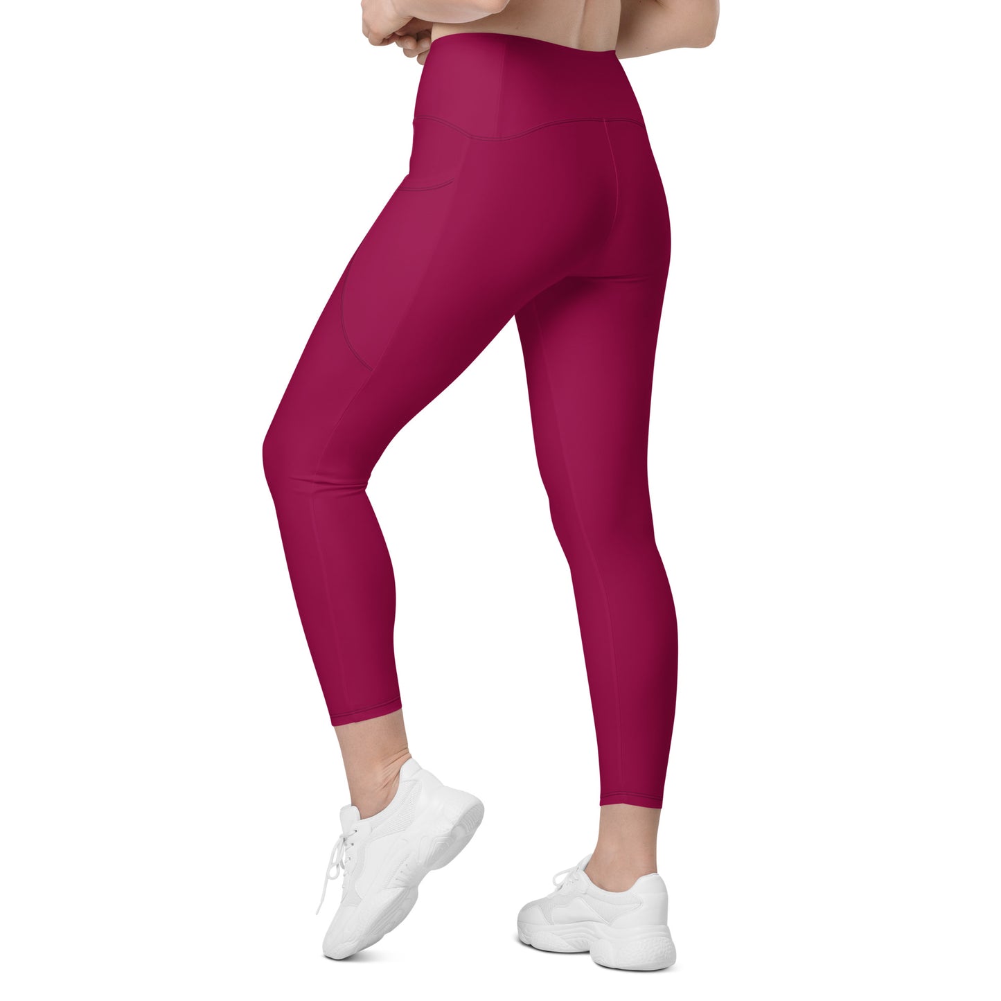 Raspberry Tight Leggings with pockets