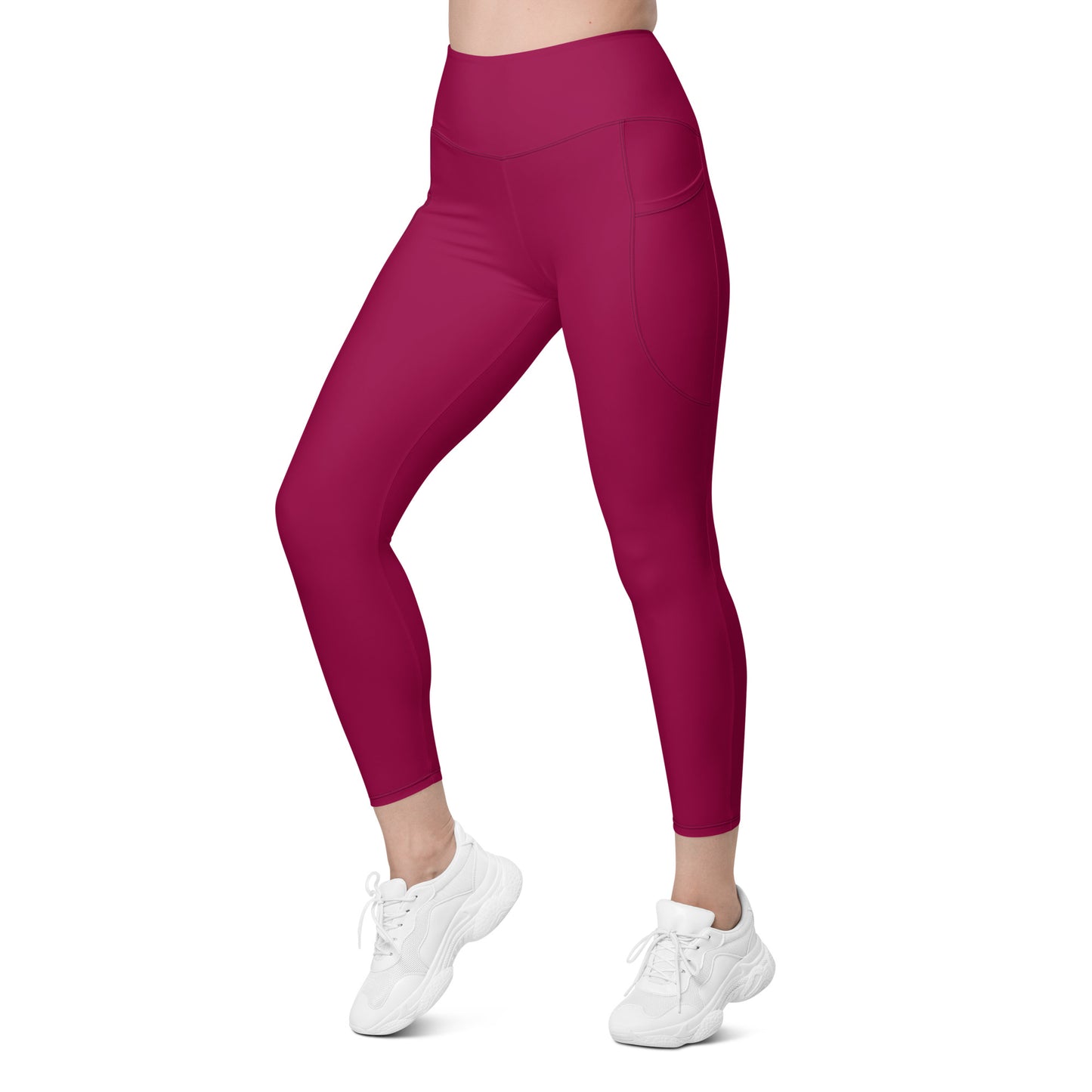 Raspberry Tight Leggings with pockets