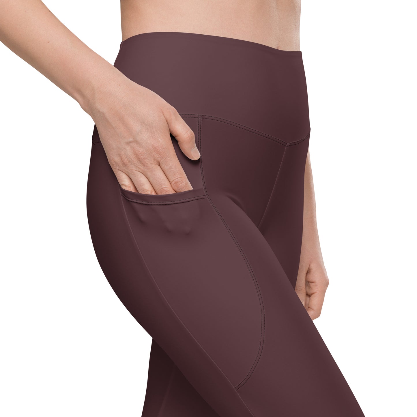 Espresso Tight Leggings with Pockets