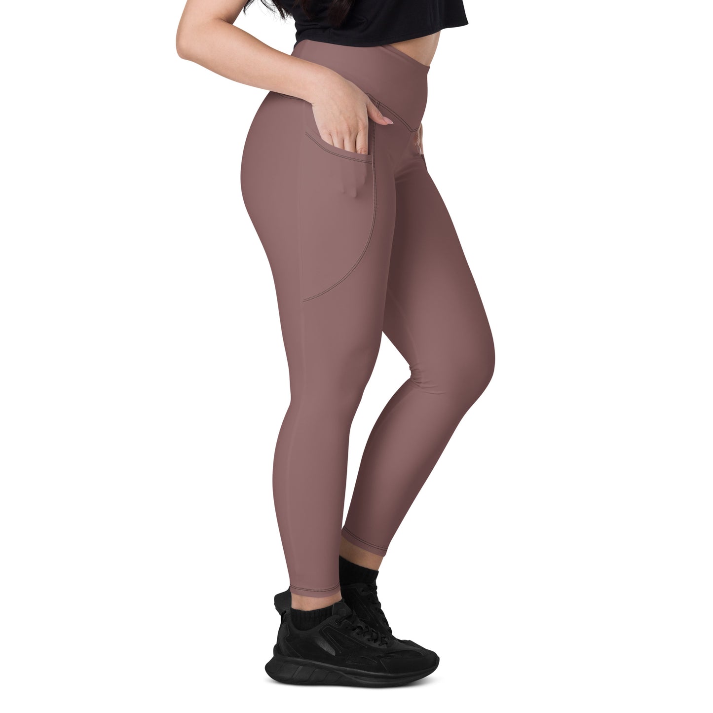 Light Brown Tight Leggings with Pockets