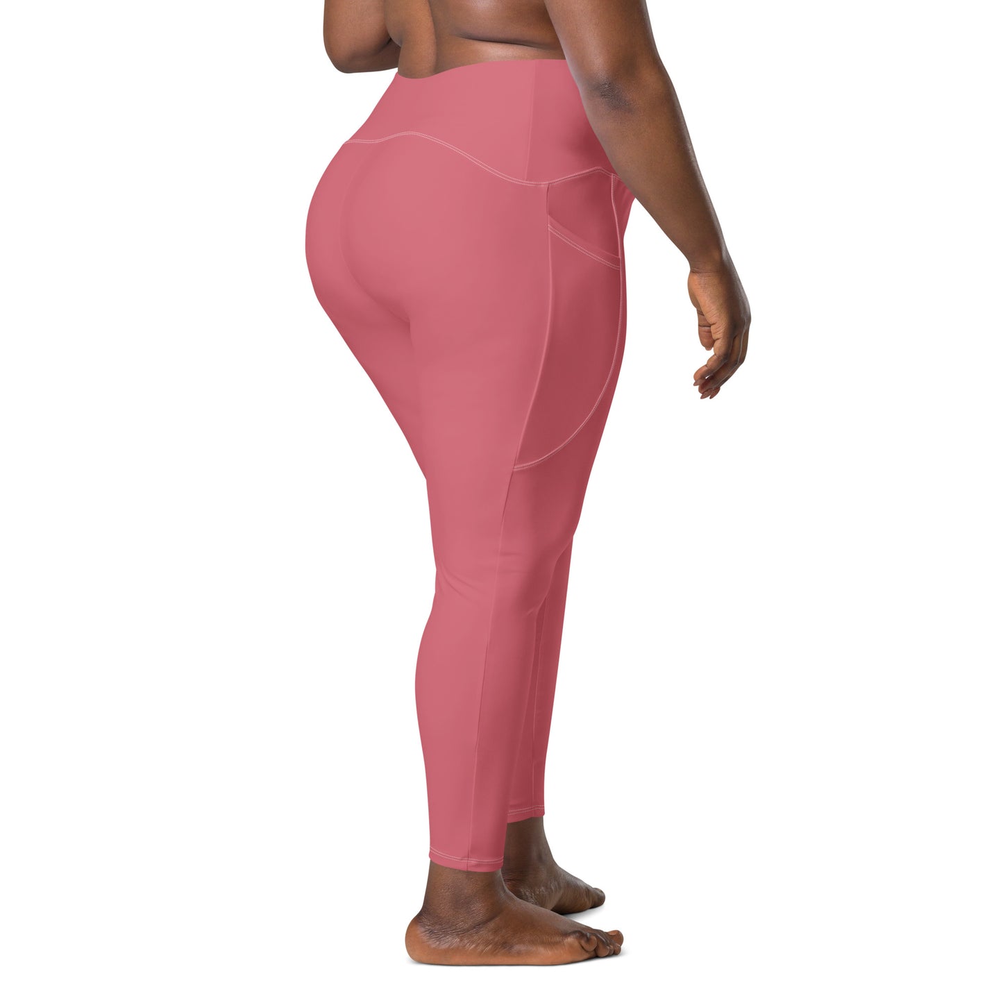 Pink Tight Leggings with Pockets