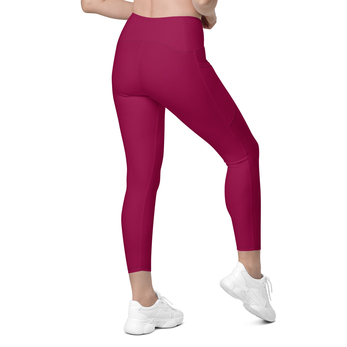 Raspberry Tight Leggings with pockets