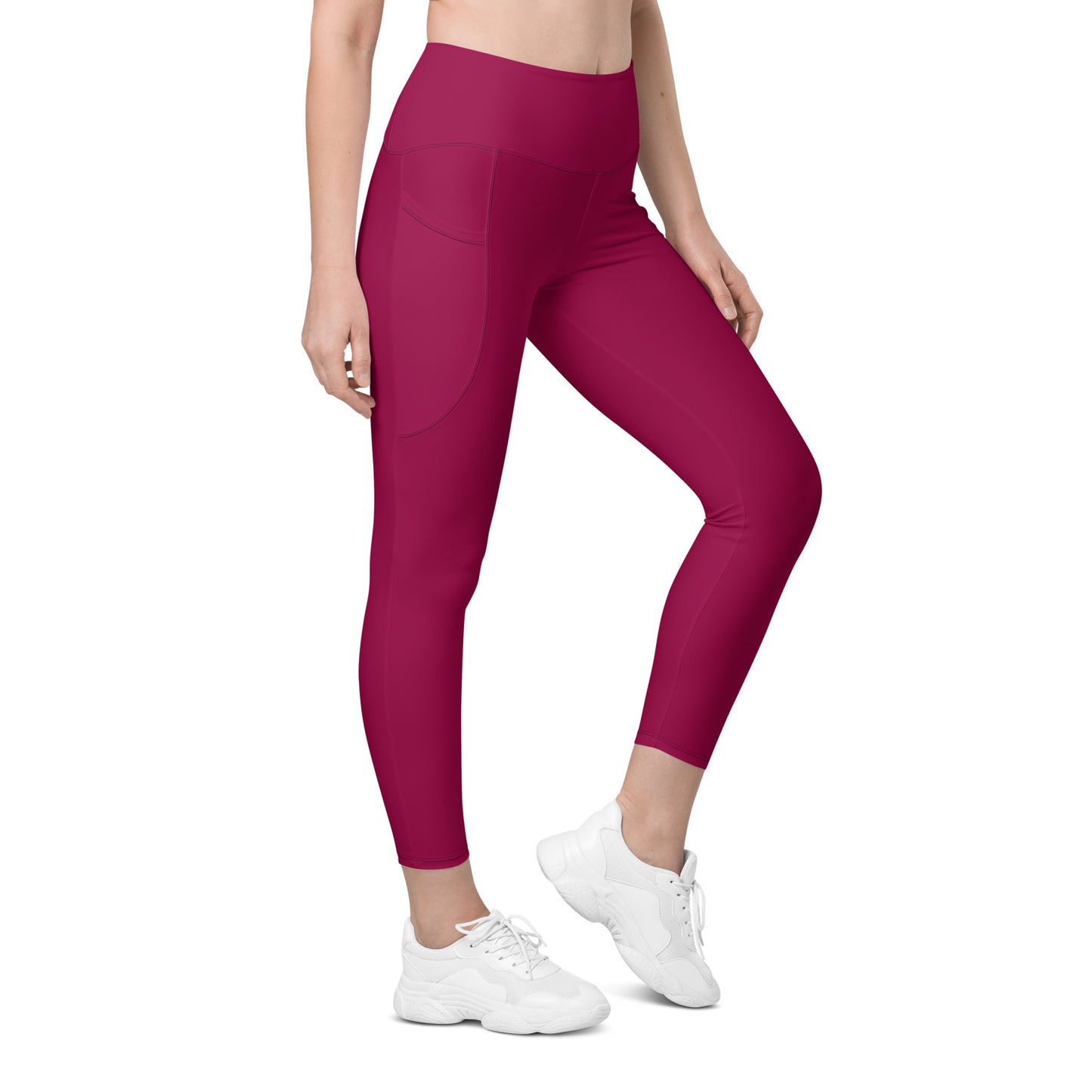 Raspberry Tight Leggings with pockets