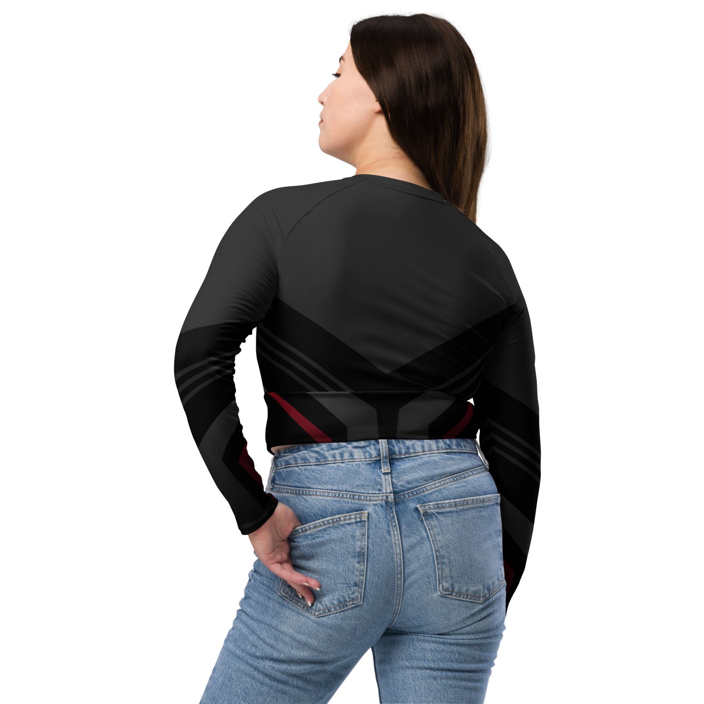 Running Long-Sleeve Crop Top