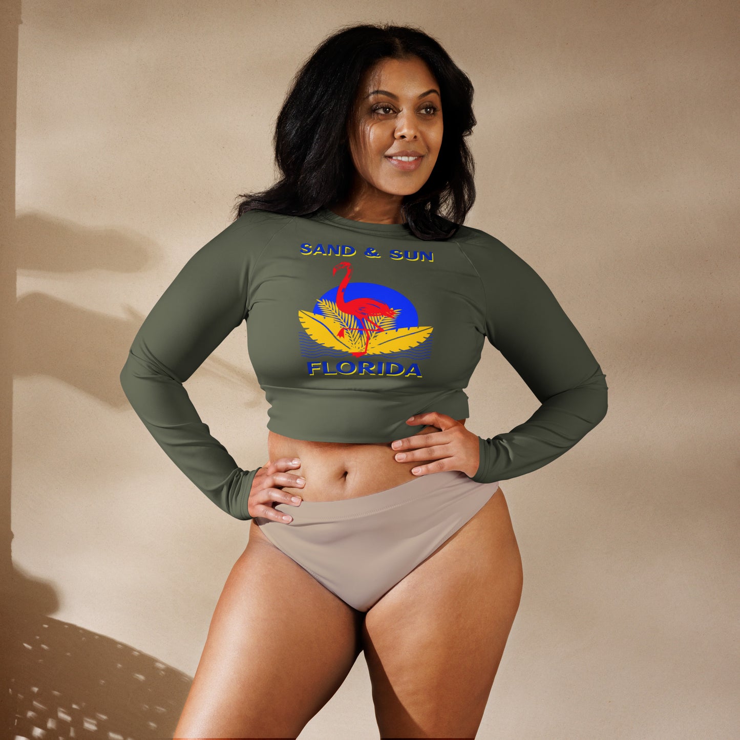 Florida Long-Sleeve Crop Top