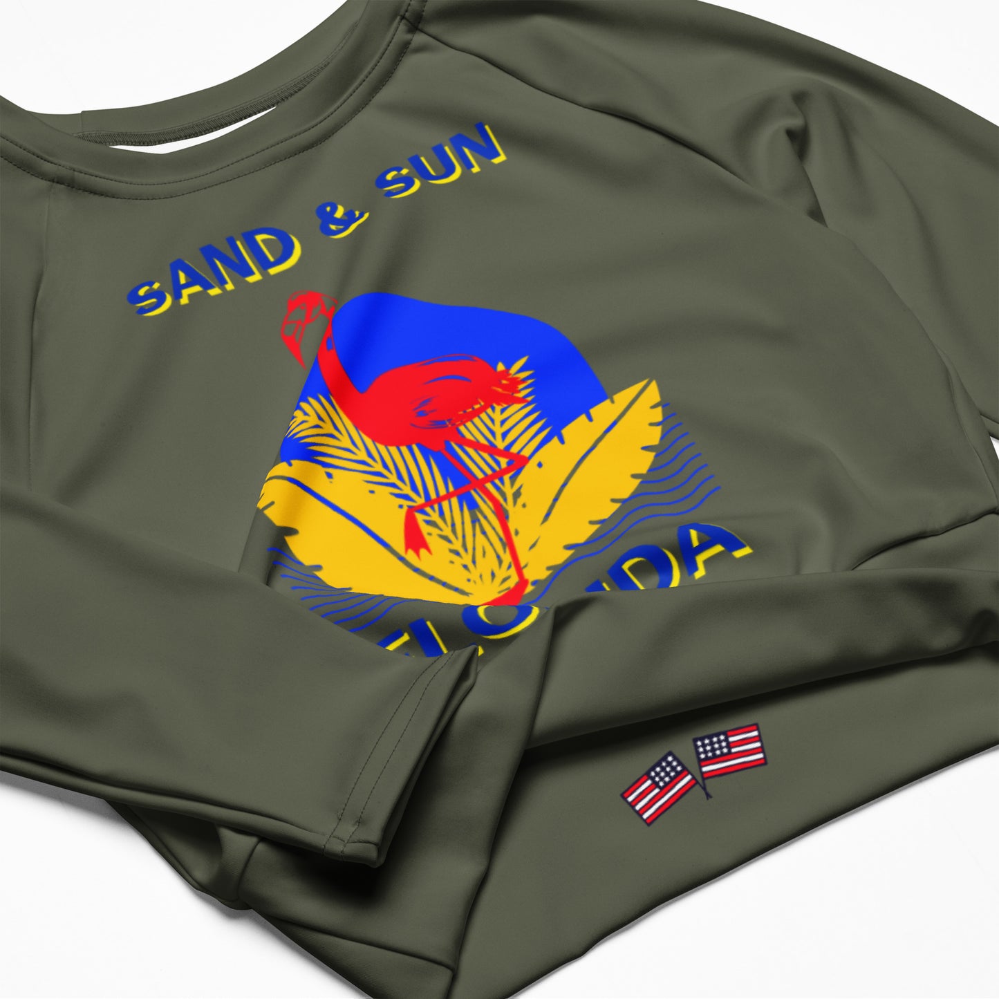 Florida Long-Sleeve Crop Top