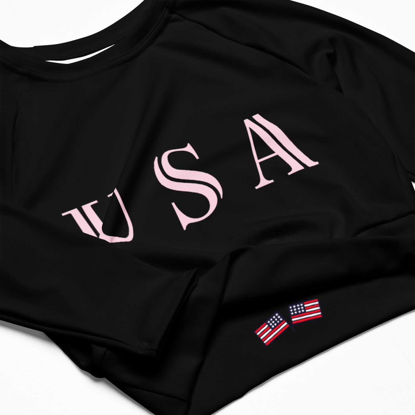 Women's Cycling Long-Sleeve Crop Top