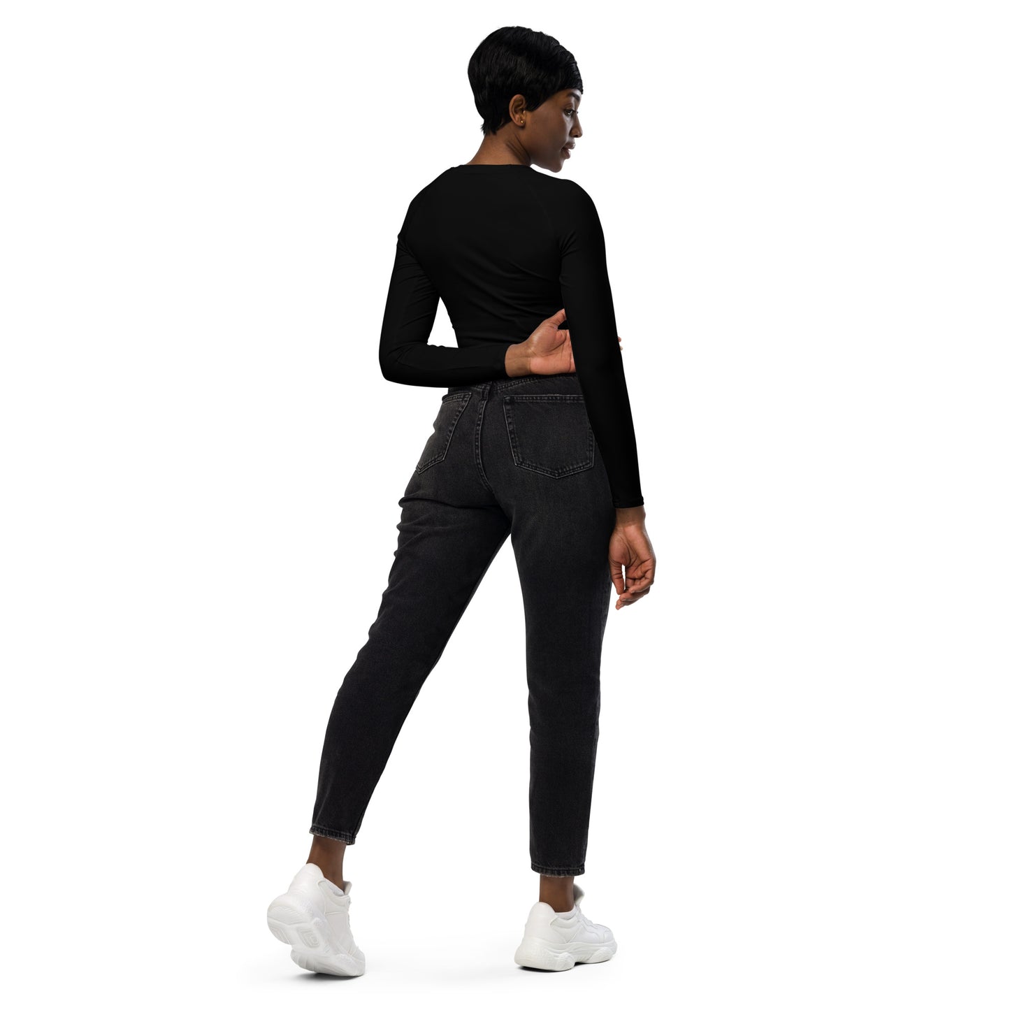 Women's Cycling Long-Sleeve Crop Top