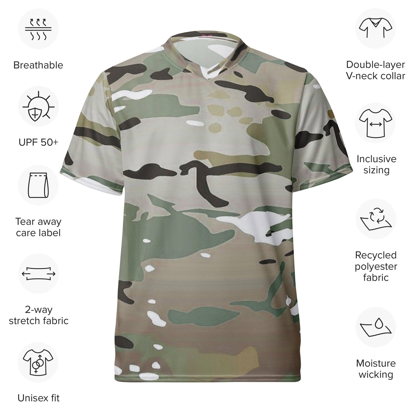 Desert Camo Unisex Sports Jersey