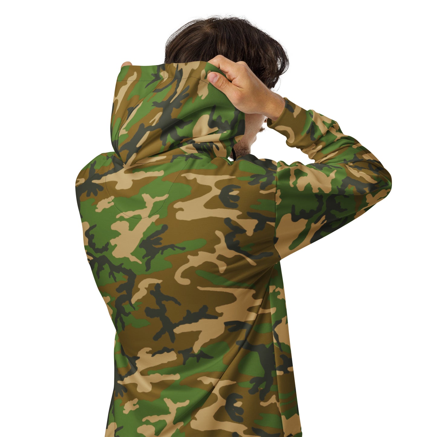 M81 Woodland Camo Unisex Zip Hoodie