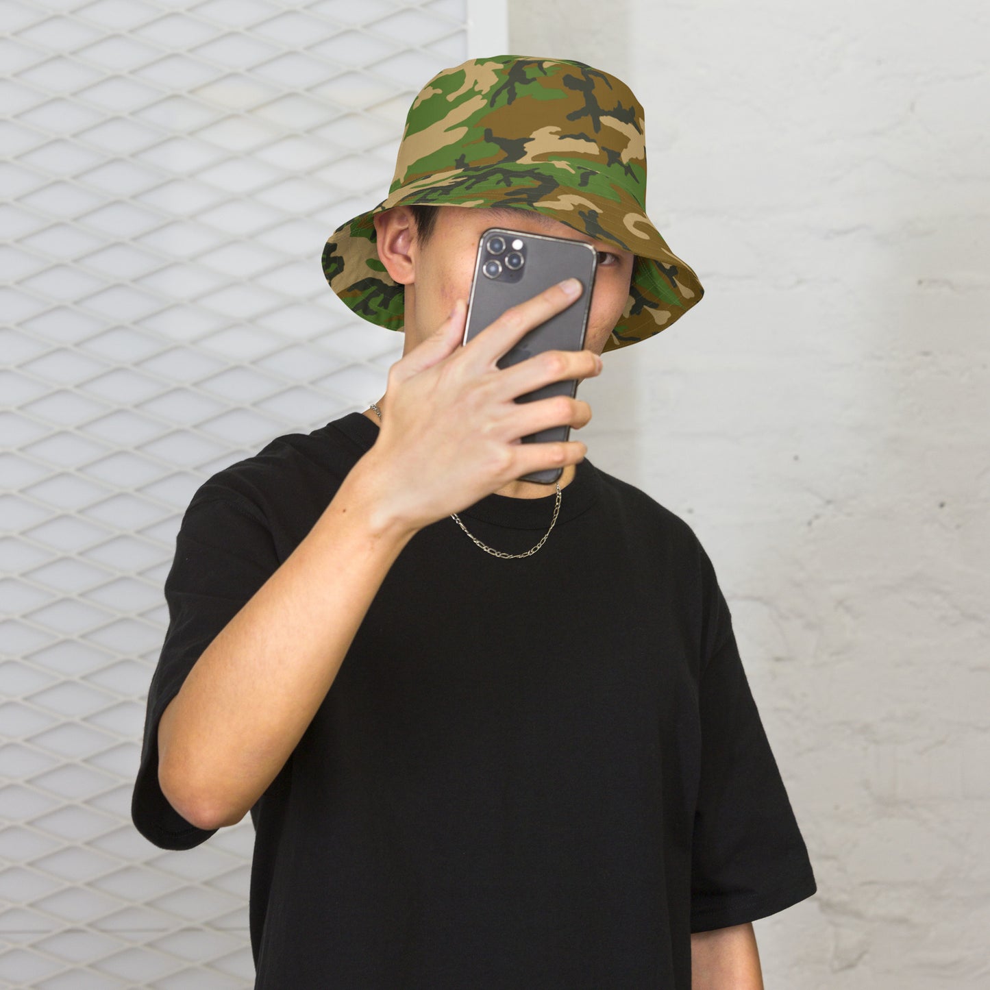 M81 Woodland Camo Reversible Bucket Hat