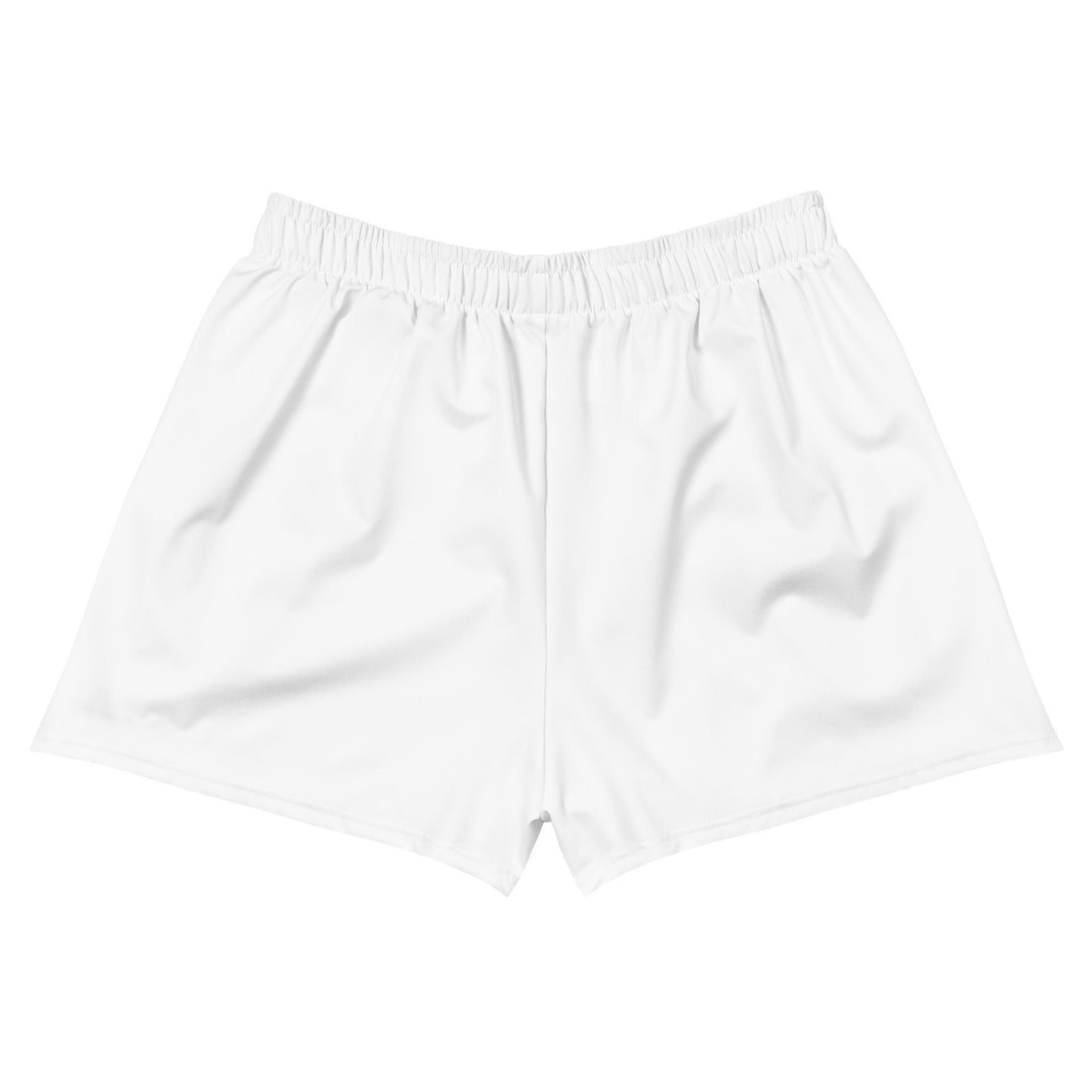 White Unisex Athletic Shorts