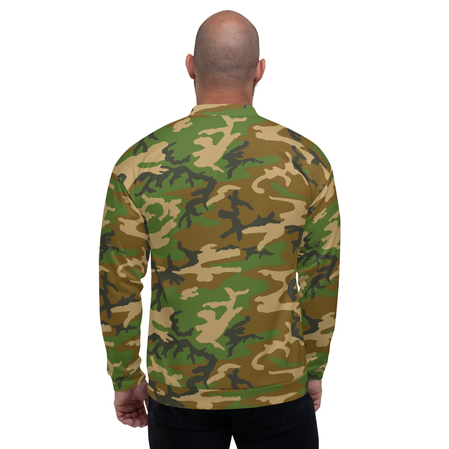 M81 Woodland Camo Unisex Bomber Jacket