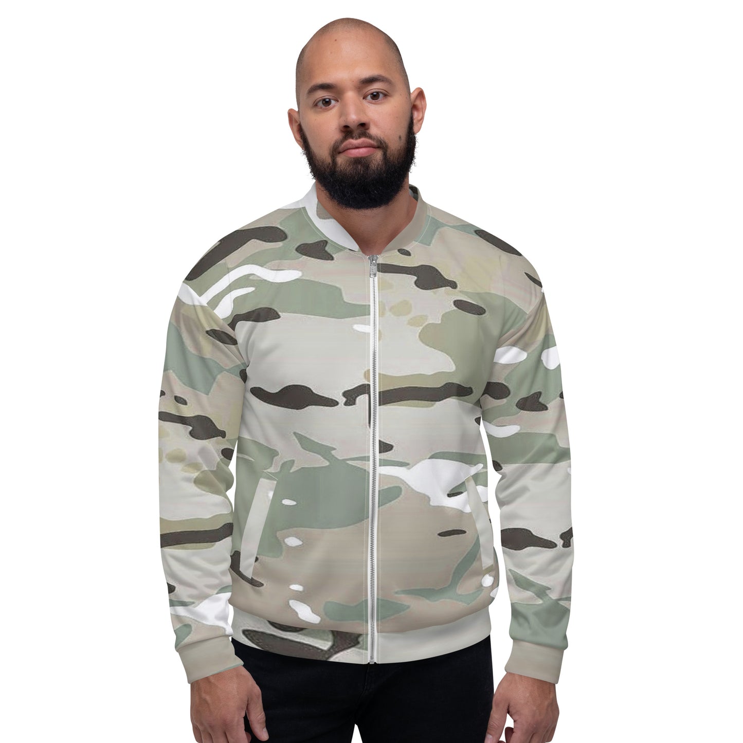 Desert Camo Unisex Bomber Jacket