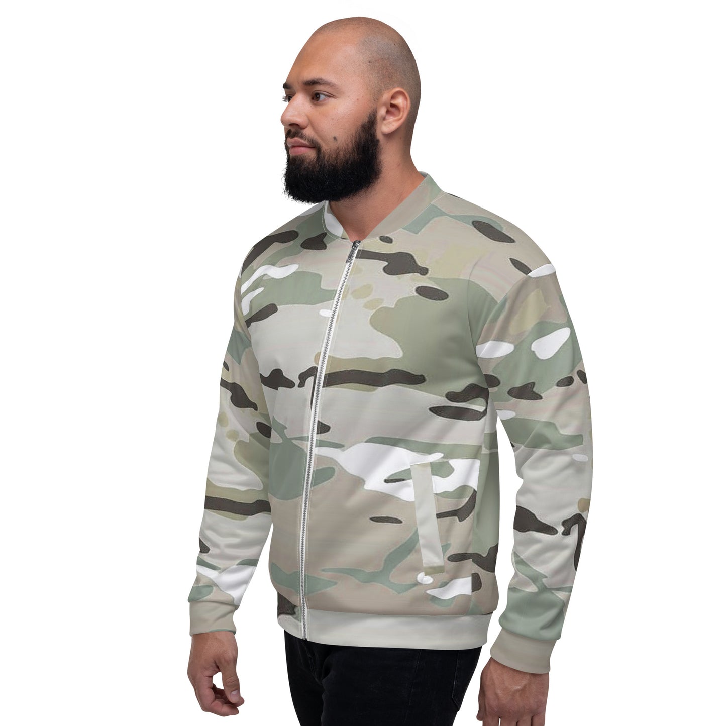 Desert Camo Unisex Bomber Jacket