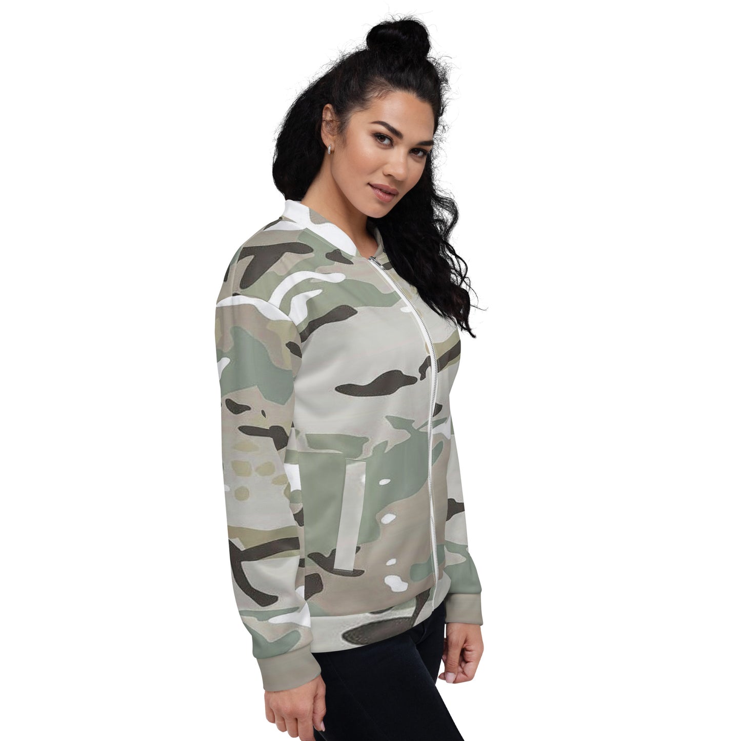 Desert Camo Unisex Bomber Jacket