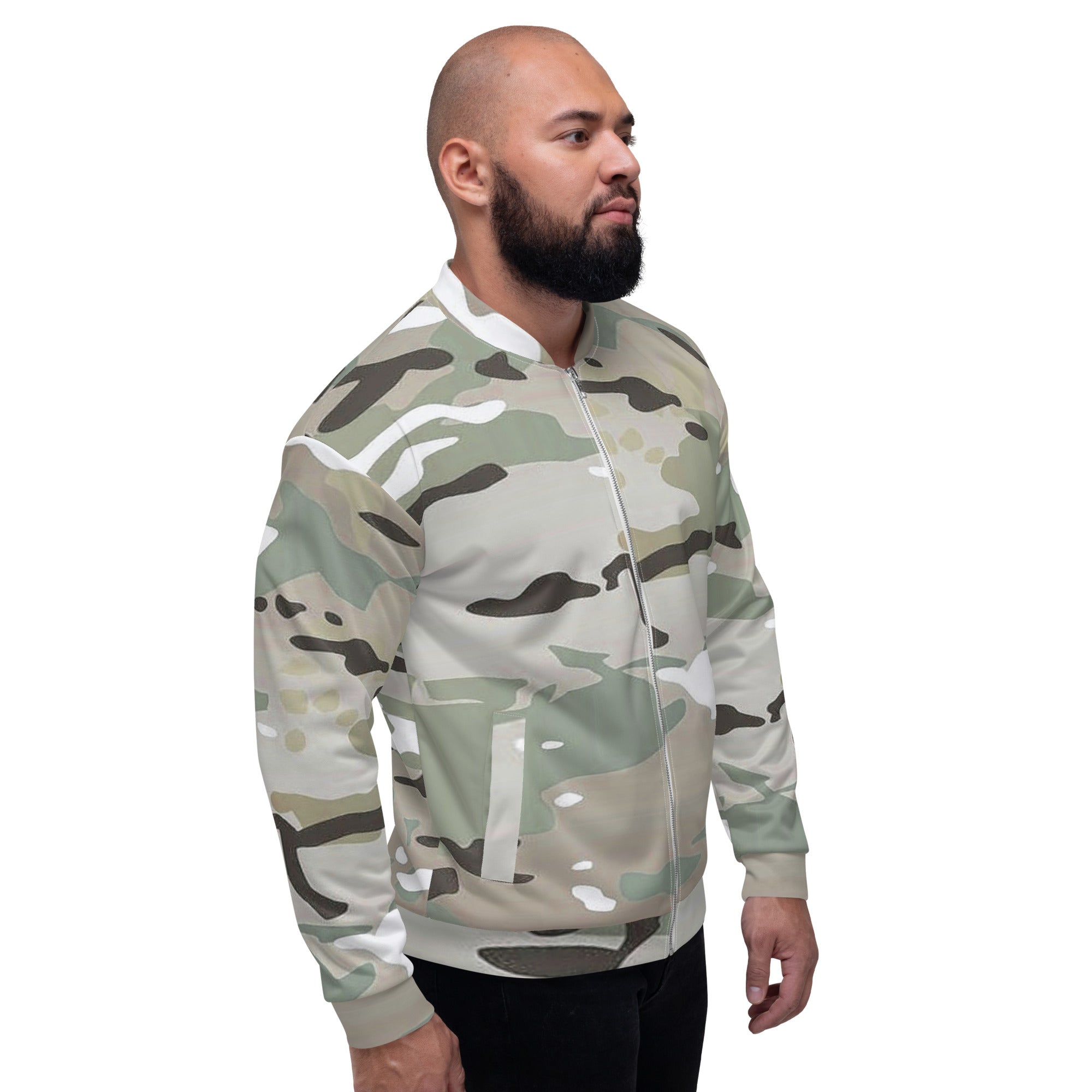 Military Desert Camouflage Camo Unisex top Bomber Jacket