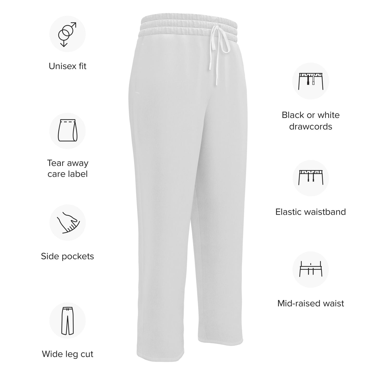 Athletic Heather Wide-Leg Joggers