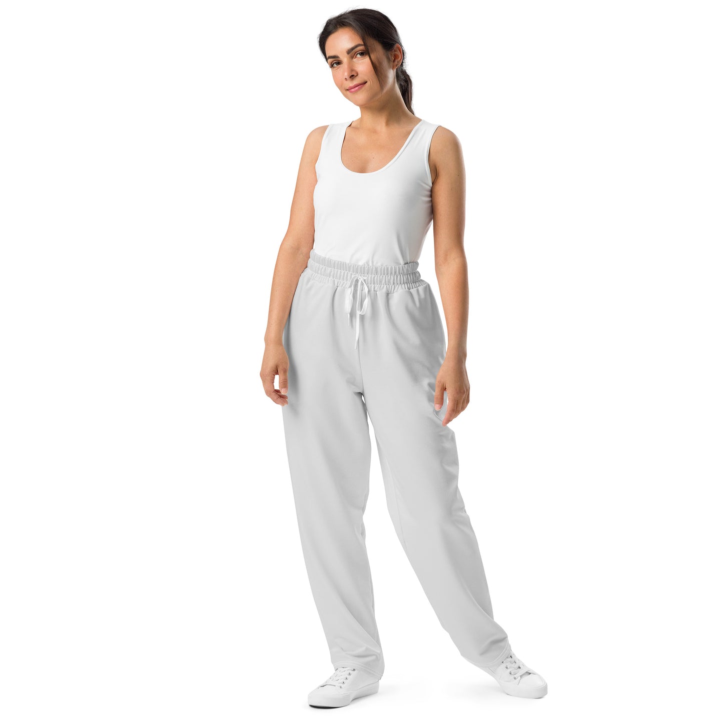 Athletic Heather Wide-Leg Joggers