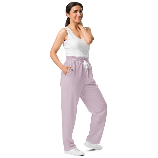 Dusty Pink Wide-Leg Joggers