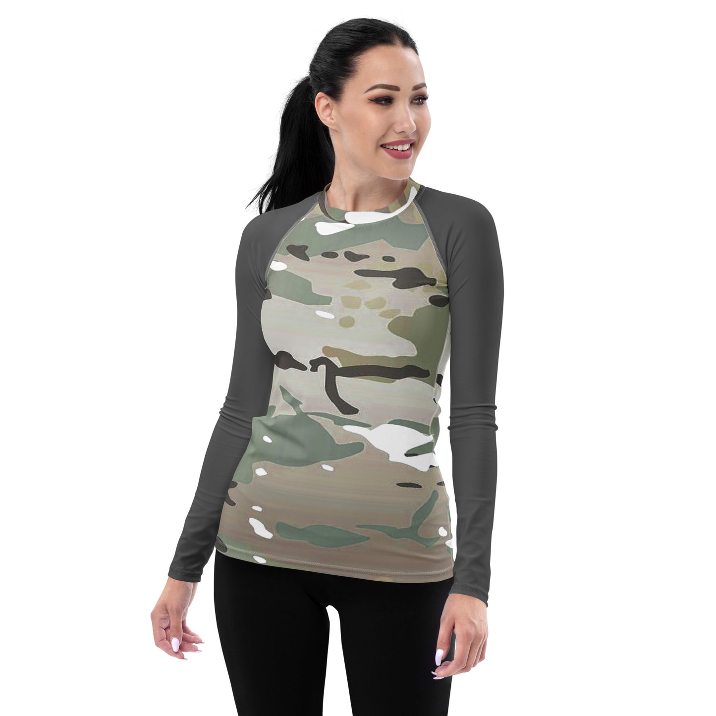 Desert Camo Women's Rash Guard