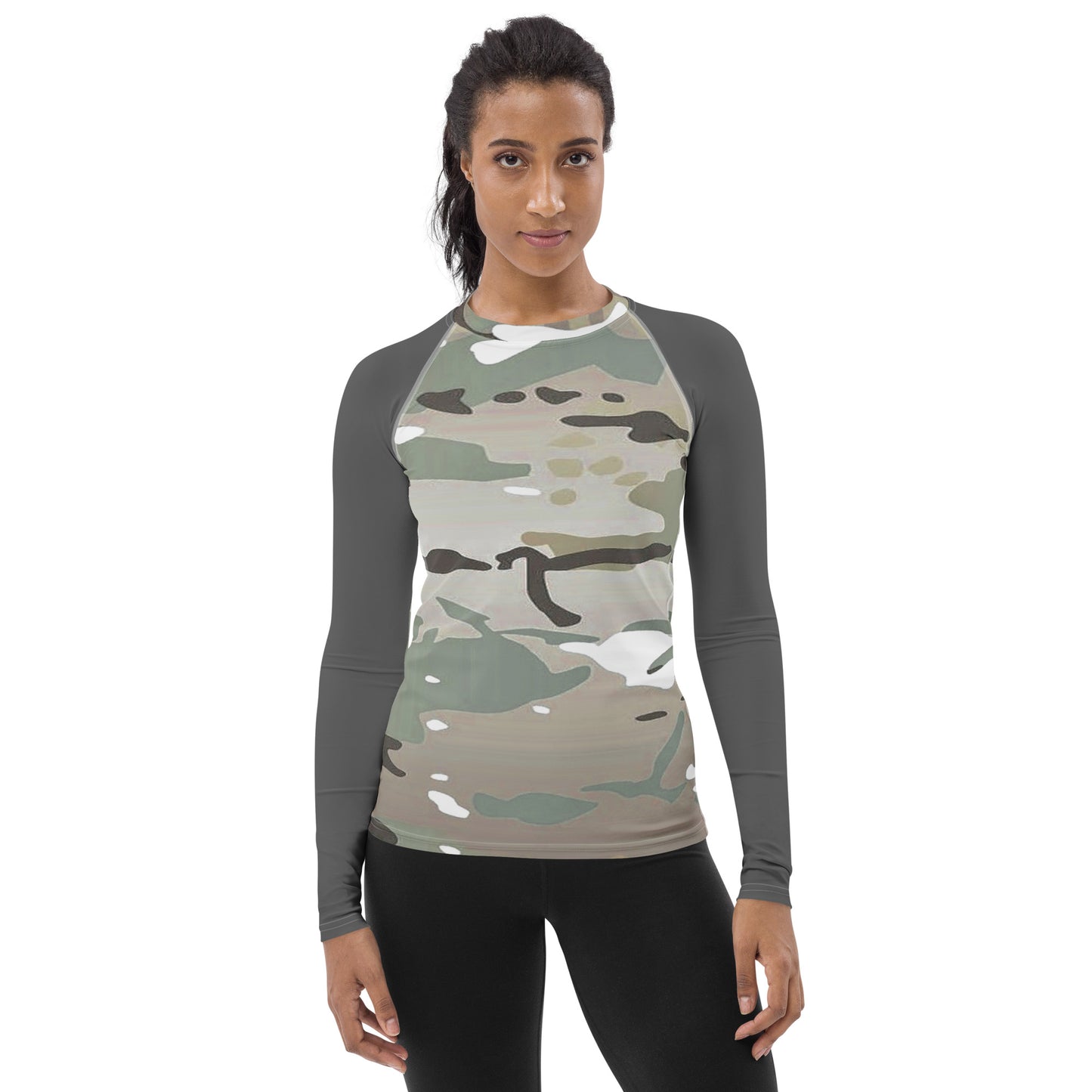 Desert Camo Women's Rash Guard