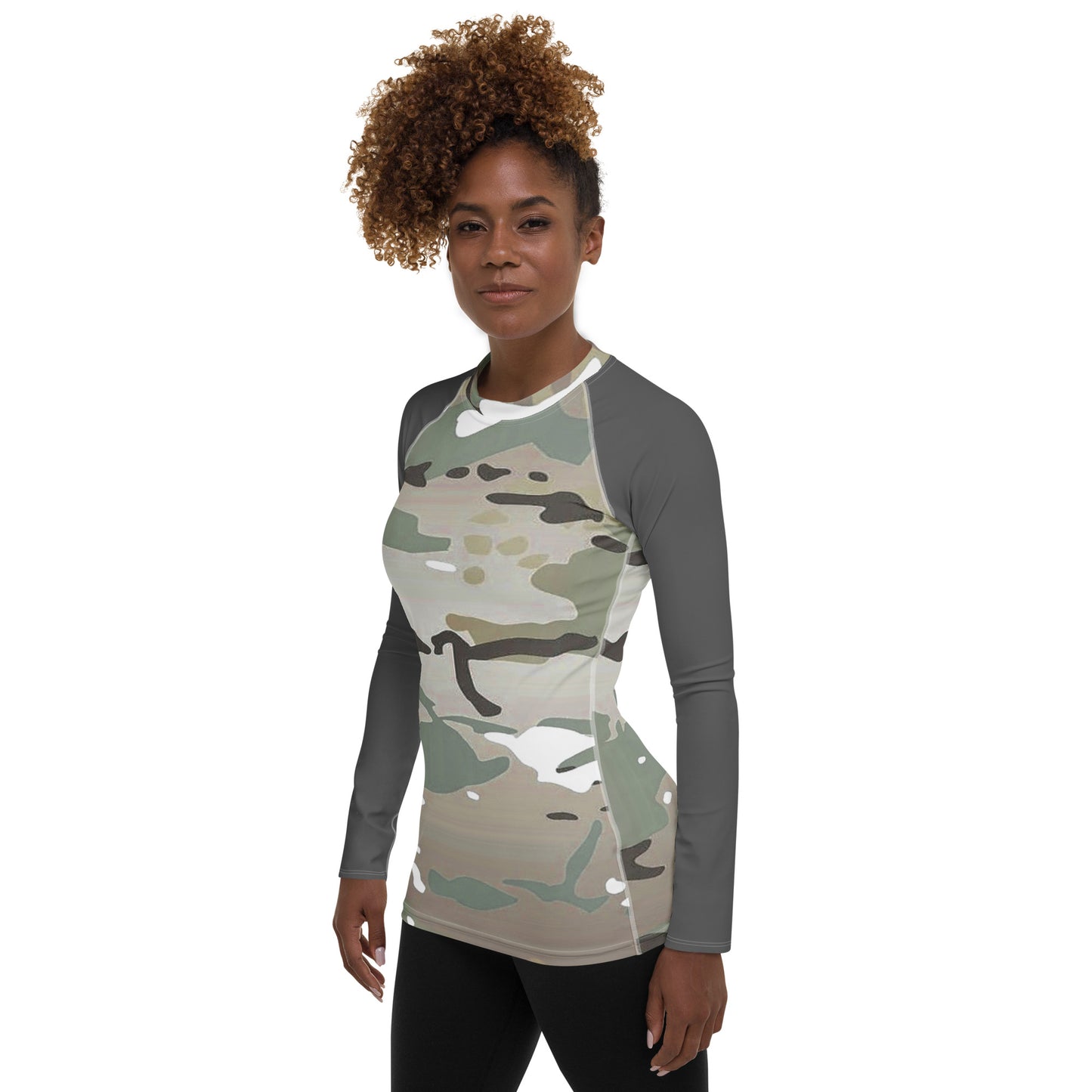 Desert Camo Women's Rash Guard