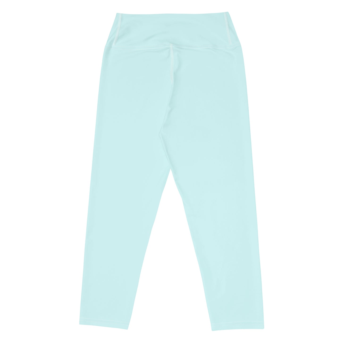 Pastel Blue High-Rise Capri