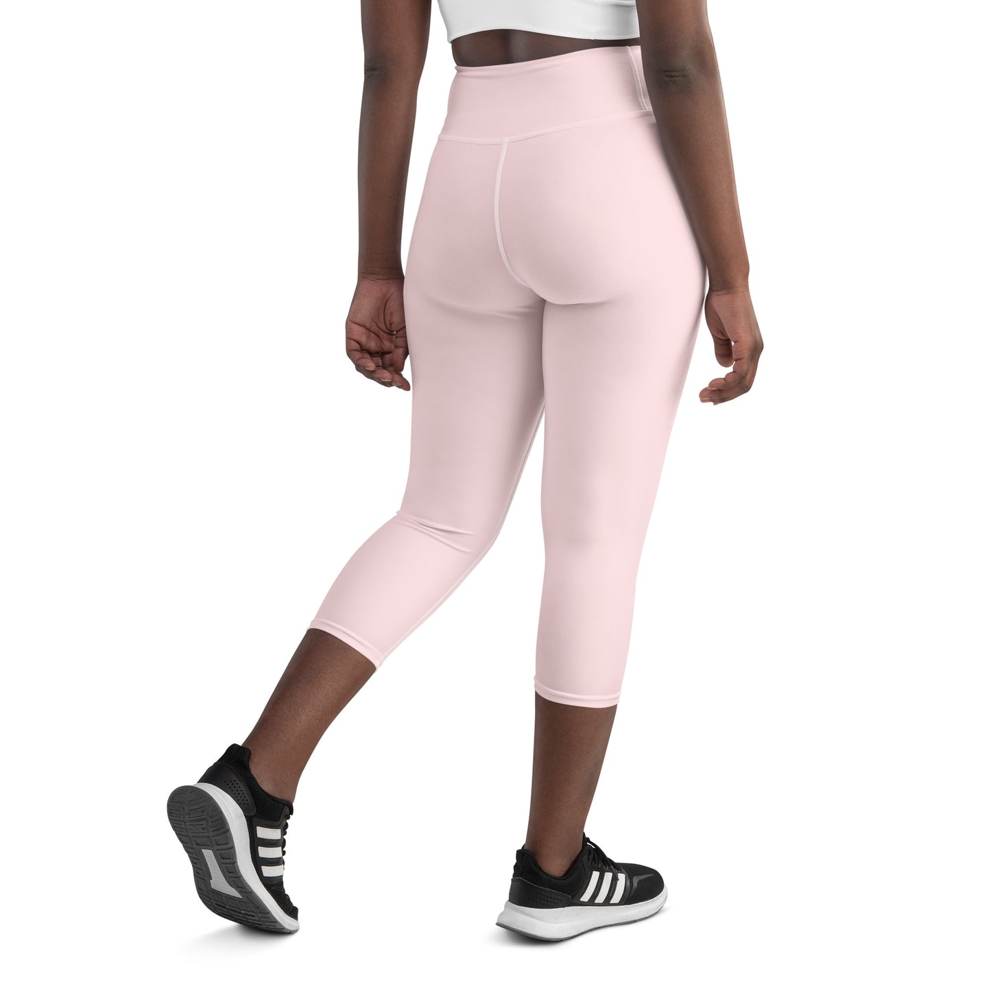 Pastel Pink High-Rise Capri