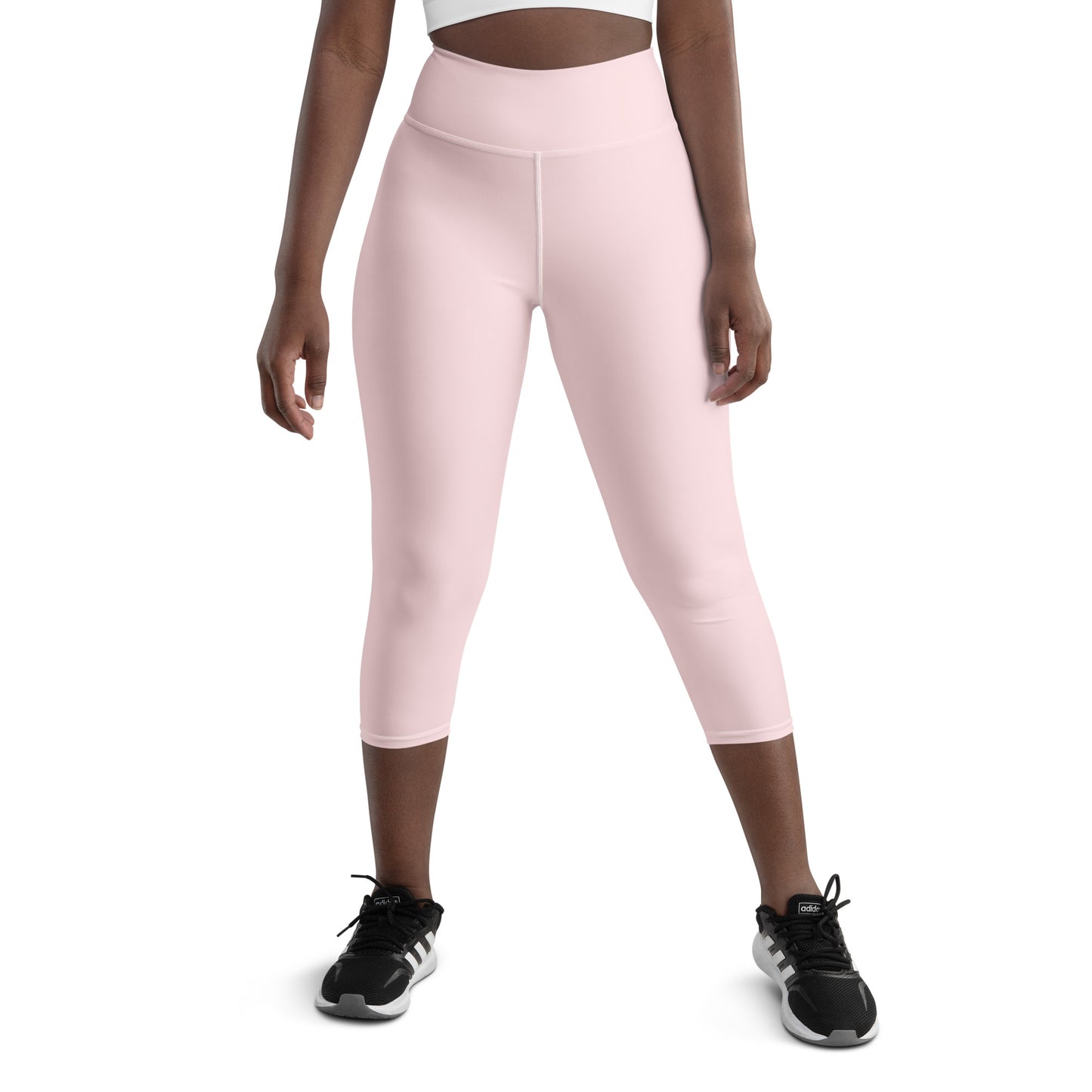 Pastel Pink High-Rise Capri