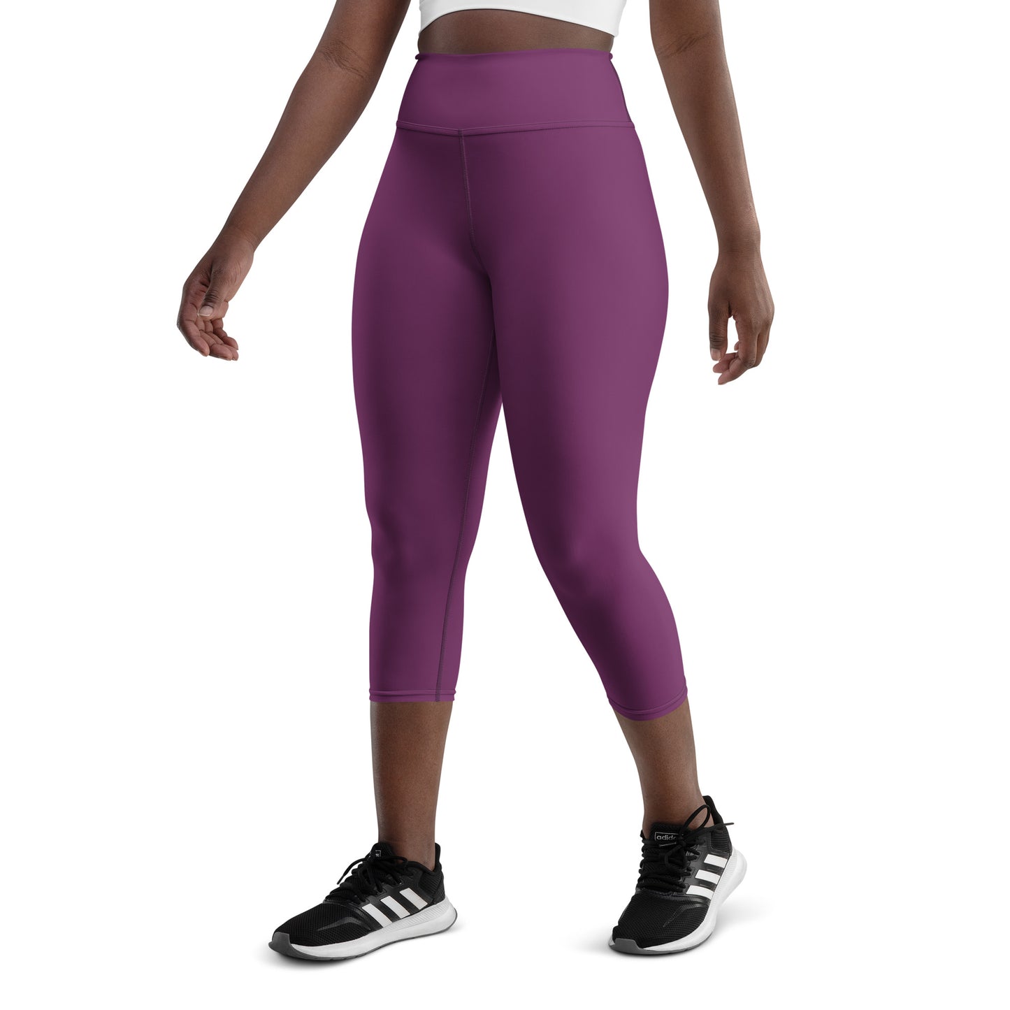 Purple High-Rise Capri