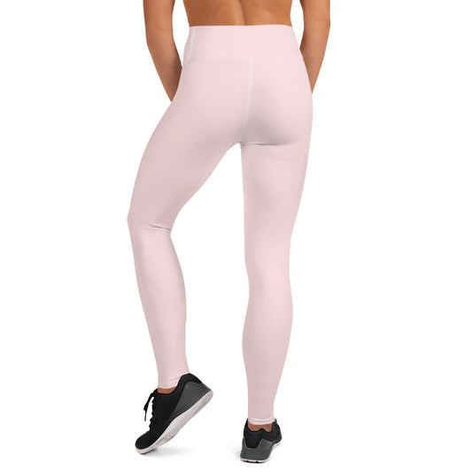 Pastel Pink High-Rise Yoga Leggings