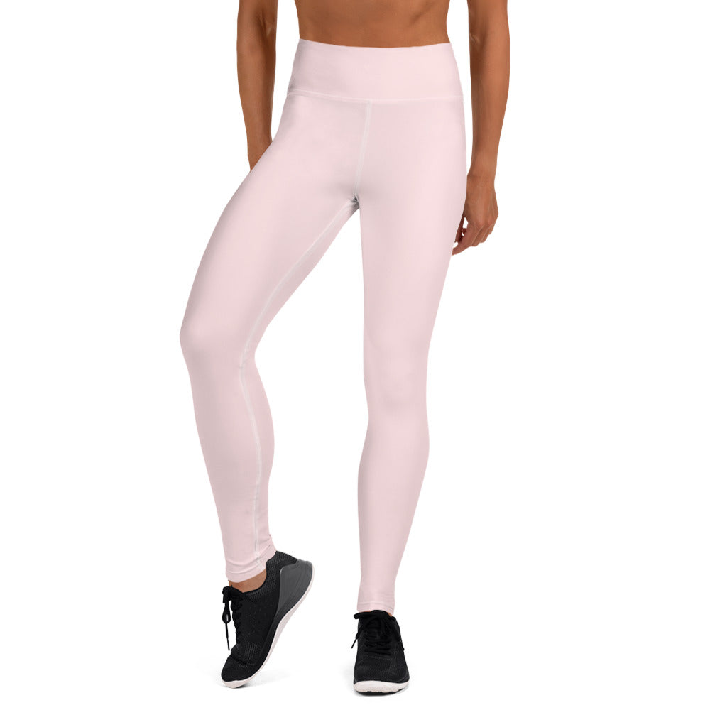 Pastel Pink High-Rise Yoga Leggings