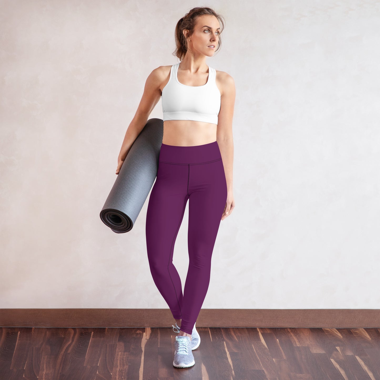 Magenta Purple High-Rise Yoga Leggings