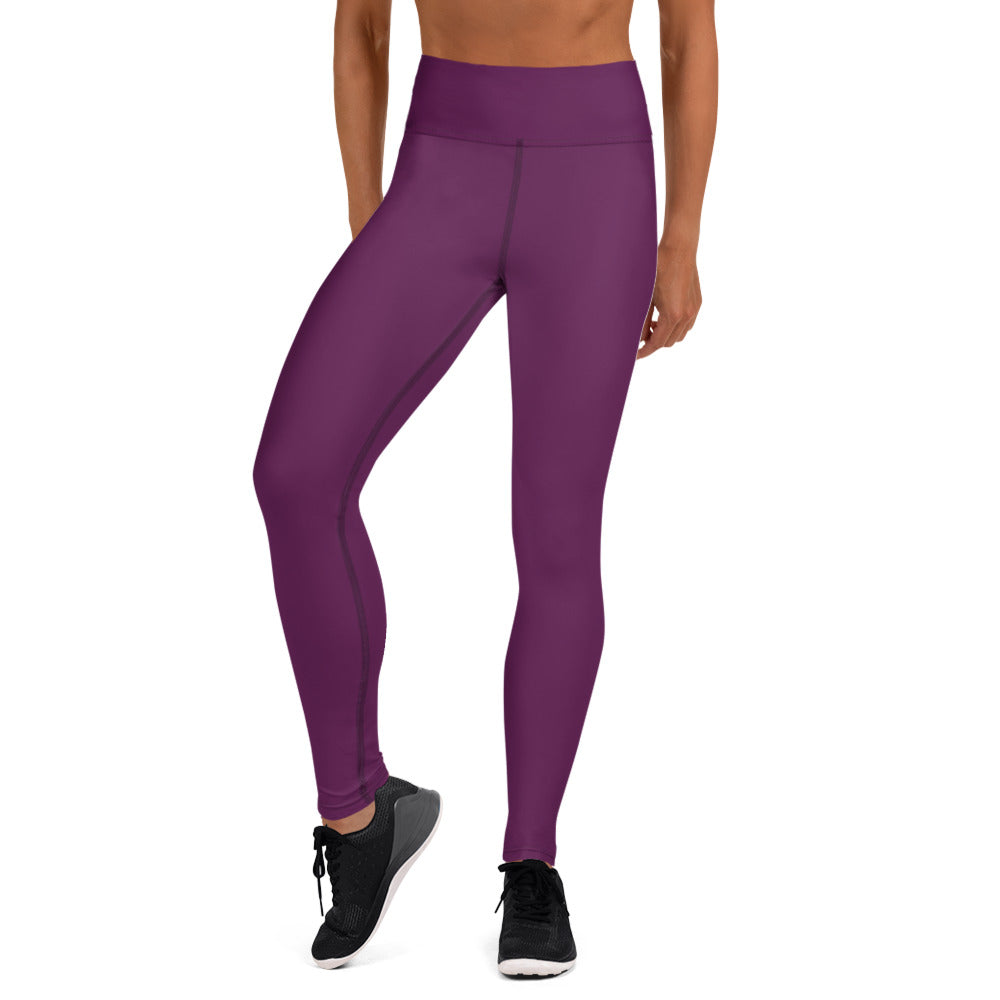 Magenta Purple High-Rise Yoga Leggings