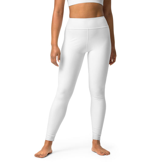 White High-Rise Yoga Leggings