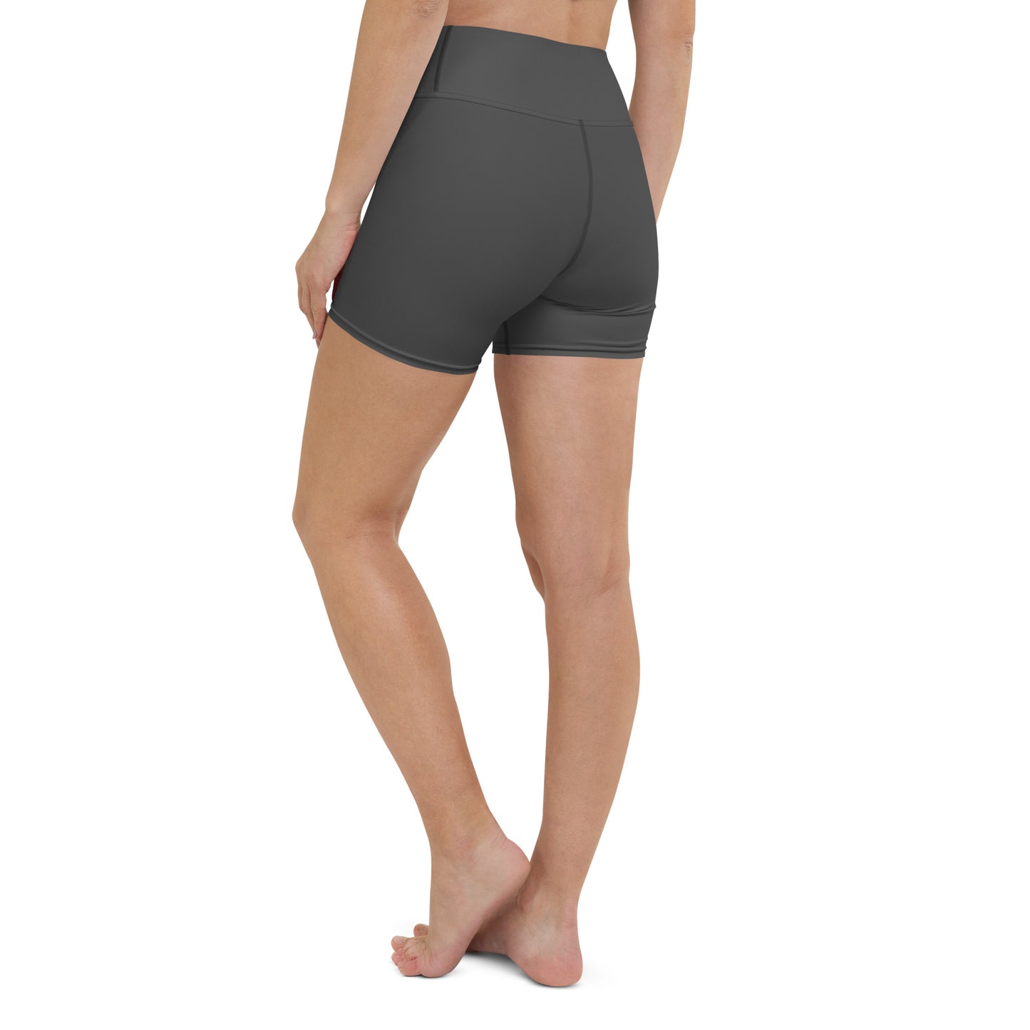 Charcoal High-Rise Yoga Shorts