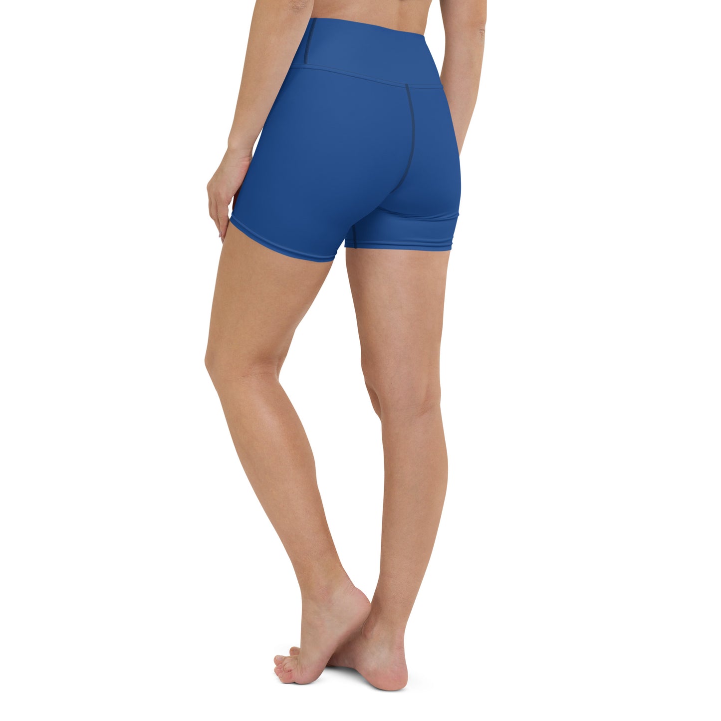 Royal Blue High-Rise Yoga Shorts