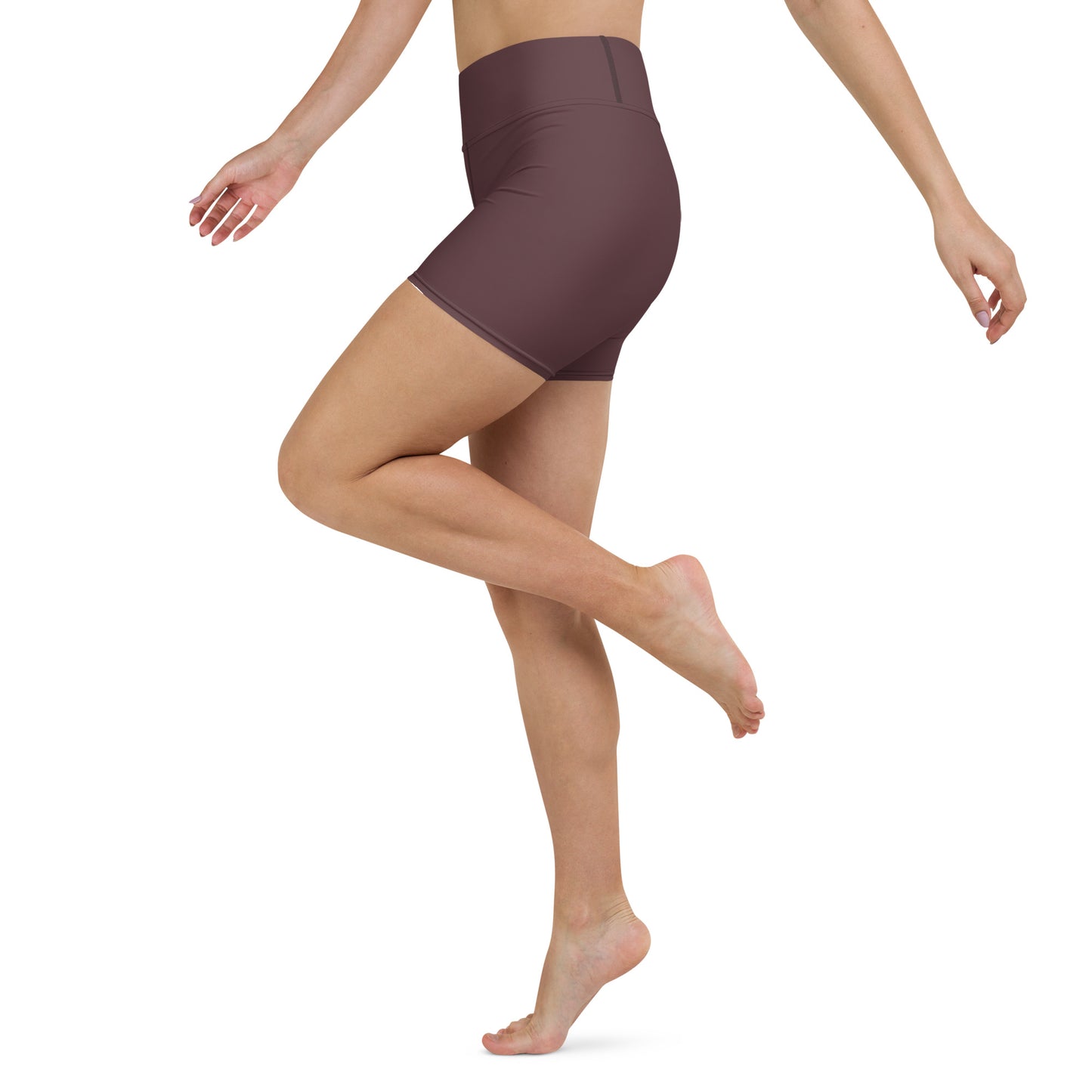 Espresso High-Rise Yoga Shorts