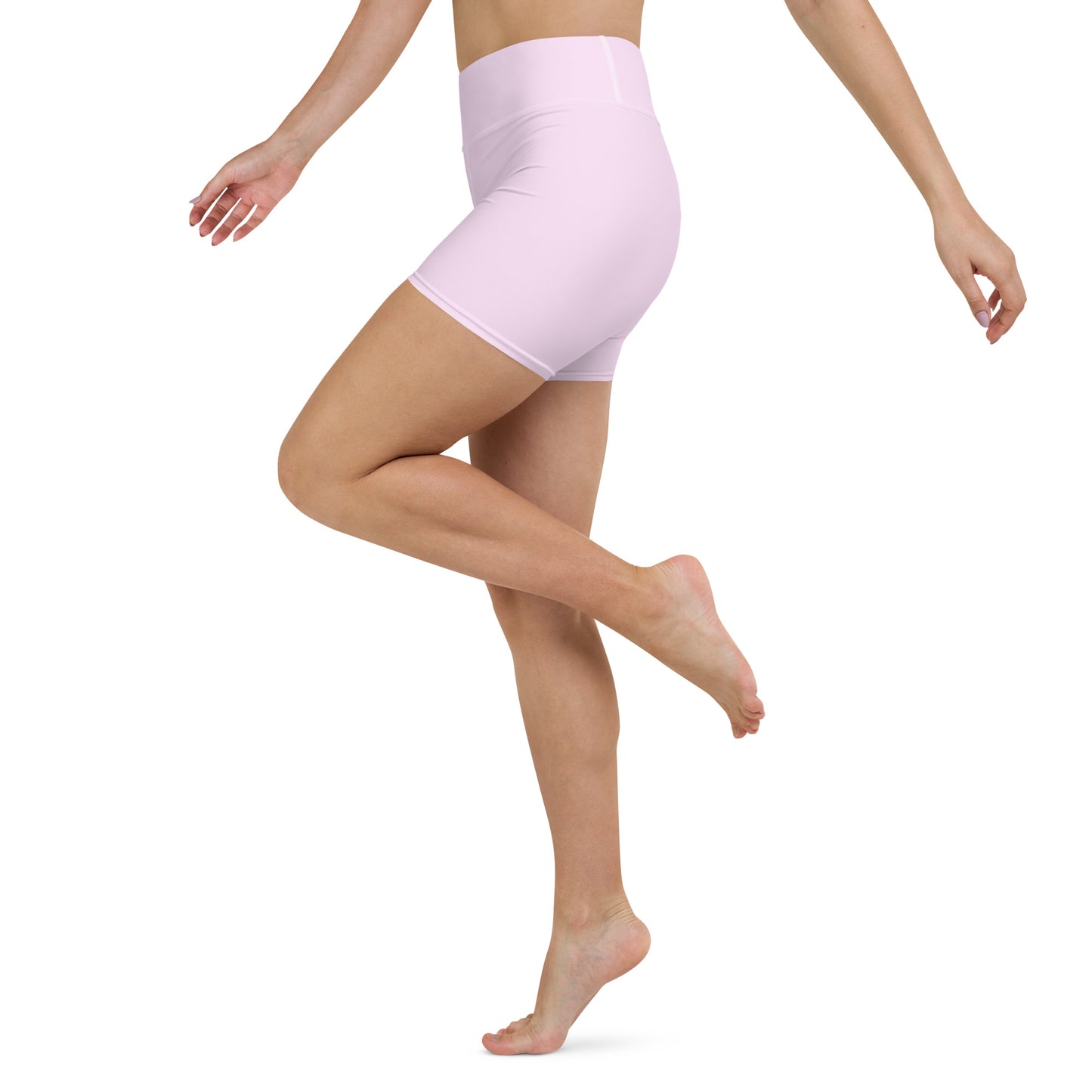 Lilac High-Rise Yoga Shorts