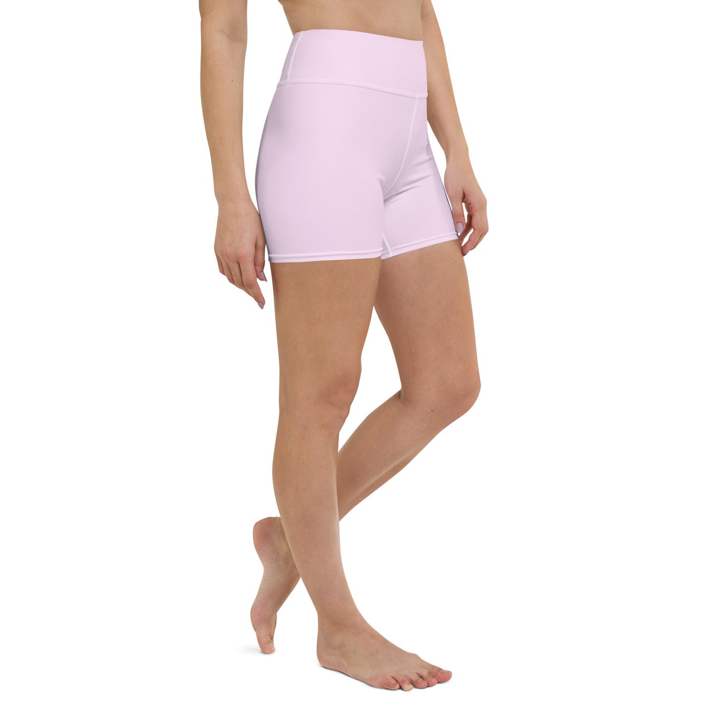 Lilac High-Rise Yoga Shorts