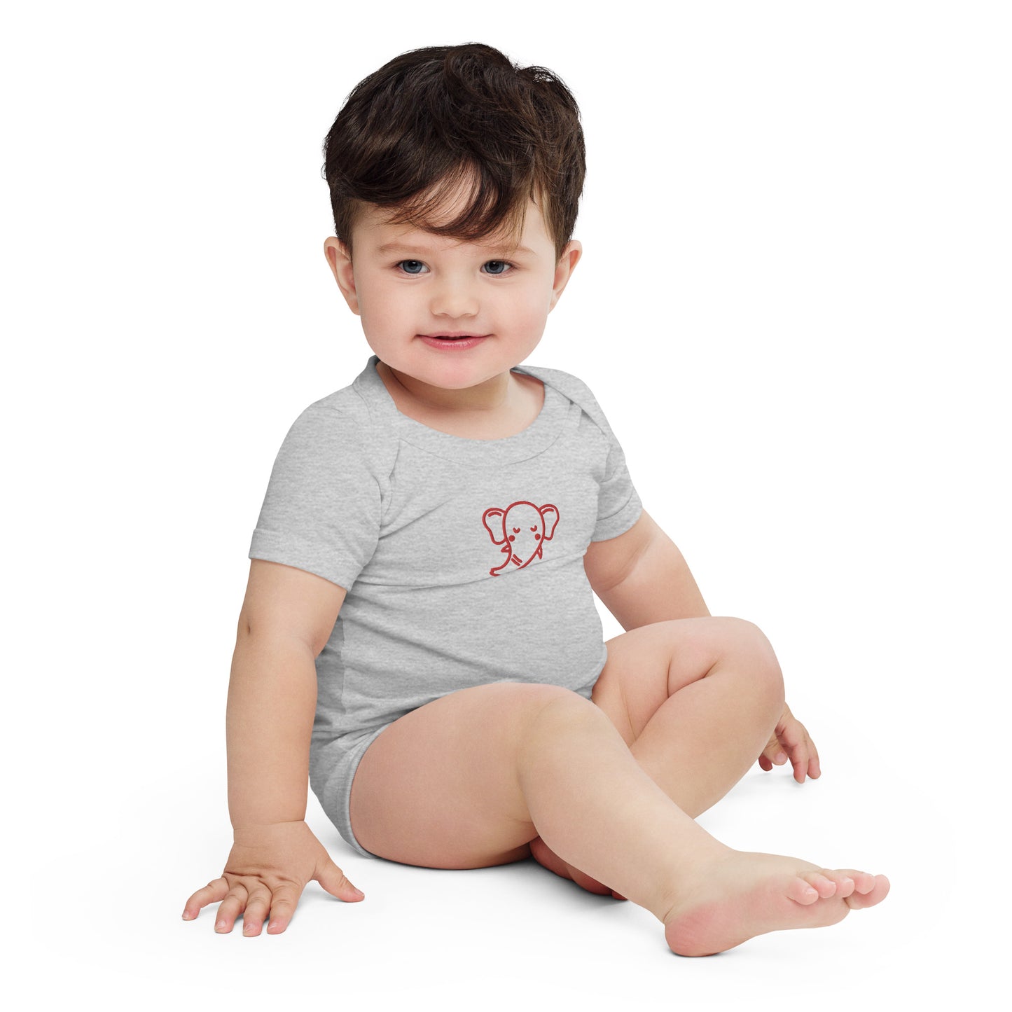 Elephant Baby Short Sleeve One Piece