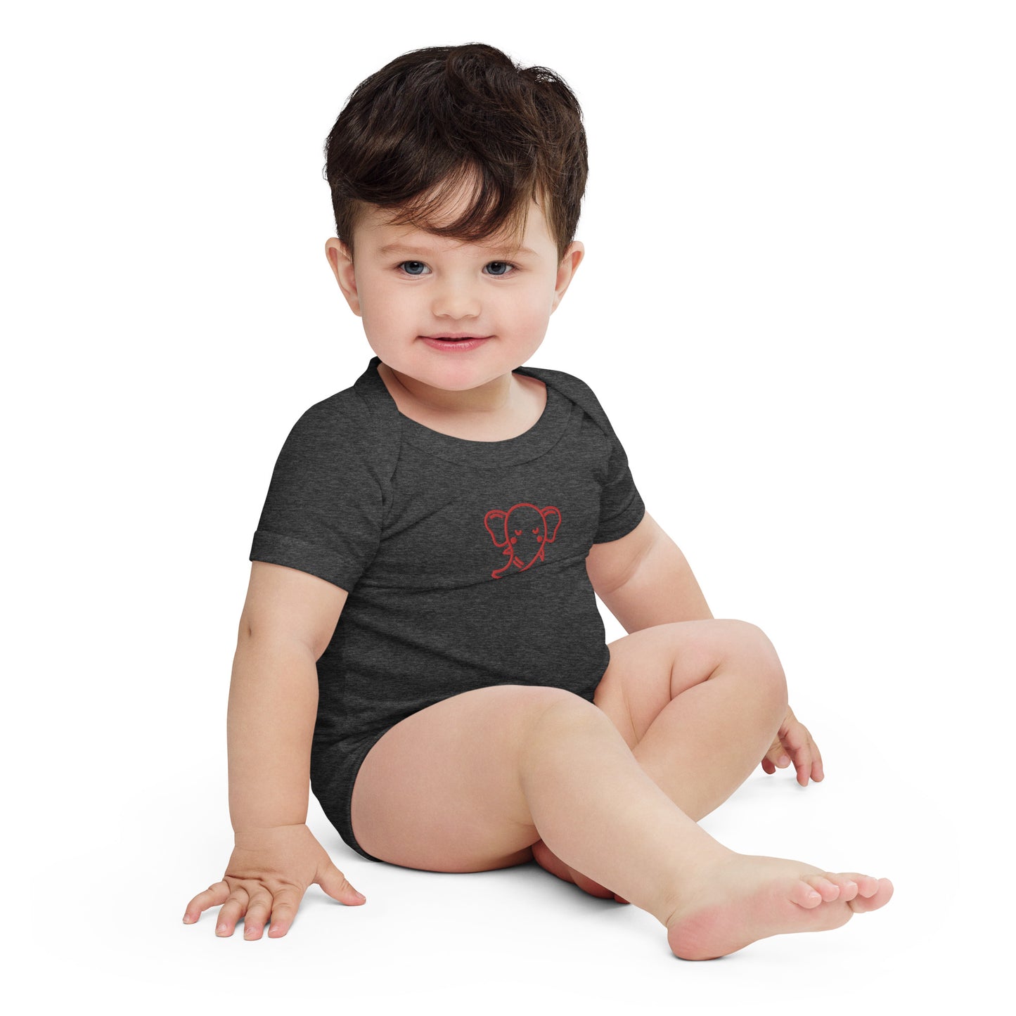 Elephant Baby Short Sleeve One Piece